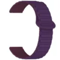 Dark purple silicone magnetic watch band replacement strap for smart watch accessories - 20mm / New Plum with Berry Purple