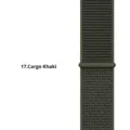 Universele nylon lus gevlochten sport stijl klittenband horlogeband vervanging. - Legergroen