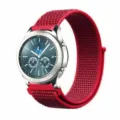 Rode nylon loop vervangend horlogebandje, ademende geweven sportband voor horloges. - China Rood