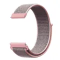 Vervanging geweven nylon horlogeband roze loop sport ontwerp voor universele smartwatches. - Zandroze