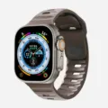 Replacement silicone watch strap for Apple Watch Ultra, comfortable sports band in brown. - 42/44/45/46/49mm / Coffee