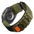 Outdoor Sport Nylon Loop geflochtenes Armband kompatibel mit Samsung Galaxy Watch7 Ultra 47mm - Armeegrün