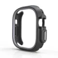 Dual-color protective case for Apple Watch Ultra, TPU and PC half-coverage black shell - 41mm / Gray