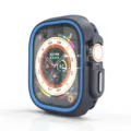 Protective case for Apple Watch Ultra, dual-color TPU and PC bumper cover, anti-scratch design. - 41mm / Blue