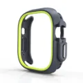 Δίχρωμη προστατευτική θήκη TPU PC για smartwatch, γκρι και πράσινο neon ανθεκτικό κάλυμμα. - Κίτρινο