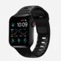 Silicone sport watch band replacement strap compatible with Apple Watch Ultra Series Black - Black