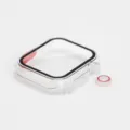 Transparente PC Schutzhülle mit Displayschutz für Apple Watch Ultra Stil kompatibel Zubehör. - 40mm / Transparent