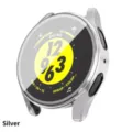 Silberne TPU Schutzhülle für Samsung Galaxy Watch 7 Detailansicht Stoßfeste Bumper Schale - Watch 7 40 mm / Silber