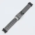 Replacement 22mm titanium metal watch strap with secure folding clasp for smart watch - Watch 6 / Gray