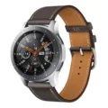 Universal PU leather watch strap replacement band compatible with smartwatches in dual-color. - 20mm / 4# Taupe