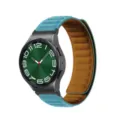 Siliconen magnetische horlogeband vervangende band compatibel smartwatch blauw bruin - Watch 6/6 Classic / Zwart en Kaapblauw