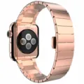 Roségold edelstahl metallgliederersatz armband passend für 42mm smartwatch ersatzband. - 38/40/41mm / Roségoldenes Uhrenarmband
