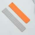 Siliconen magnetische horlogeband vervanging, oranje en grijs opties voor slimme horloge. - Sterrenlicht Oranje