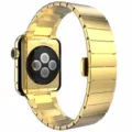 Goldfarbenes Edelstahlarband Metall Gliederarmband mit Schmetterlingsschnalle für 42mm Uhr. - 38/40/41mm / Gold Mesh Armband