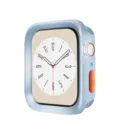 Protective case compatible with Apple Watch Ultra, matte electroplated TPU bumper cover blue - Matte Light Blue