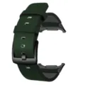 Cinturino di ricambio in pelle verde scuro compatibile con Samsung Galaxy Ultra 47mm - Verde scuro con fibbia nera