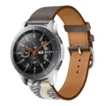 PU microfiber leather replacement watch strap for smartwatch, brown dual-color design. - 13# Gray Mud Gray