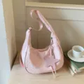 Borsa A Tracolla Dumpling Con Motivo A Stelle Rosa Borsa Casual Per Le Donne Trendy - Rosa