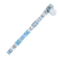 Blue gold foil washi tape butterfly stamp design retro journal DIY decorative sticker roll. - Azure Butterfly