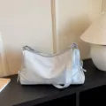 Γυναικεία vintage casual τσάντα ώμου κομψή τσάντα χιαστί μόδα τσάντα χεριού για καθημερινή χρήση - Μπλε