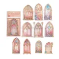 MO-CARD moonlight sonata series PET laser gold decorative stickers for journaling crafts. - Romantic Streaming Light