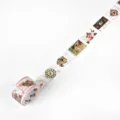 Vintage washi tape retro post office series floral stamp decorative sticker for DIY journal. - For Alice
