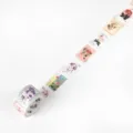 Vintage Washi Tape Floral Stamp Design Decorative Sticker for DIY Journaling Craft Stationery Supplies - Poetry of Flowers