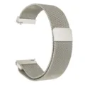 Stainless steel Milanese mesh watch band replacement strap with magnetic closure loop. - 20mm / Starlight
