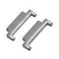 Stainless steel watch band connector adapter quick release strap metal replacement part - 18-22mm / Silver