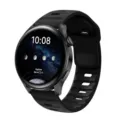 Universal replacement black silicone watch strap for smart watch 20mm 22mm accessory. - 20mm / Black