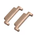 Rose gold stainless steel watch strap connector adapter for smartwatch band replacement. - 18-22mm / Rose Gold