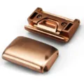 Metal watch strap quick release connector detail, rose gold finish, precision part. - 26mm / Rose Gold