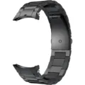 Cinturino di ricambio in metallo titanio nero durevole con fibbia deployante per orologio smart. - Watch 4/5/5 pro / Nero
