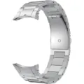 Cinturino di ricambio in metallo titanio con chiusura pieghevole per Samsung Galaxy smartwatch. - Watch 4/5/5 pro / Argento