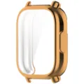 Gouden beschermhoes voor smartwatch met schermprotector duurzame bumper glanzende afwerking - Gegalvaniseerd Rozegoud