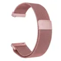 Rose Gold Milanese Stainless Steel Mesh Smartwatch Watch Band Magnetic Loop Replacement Strap - Rose Pink