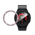 Rosa Strass Uhren Lünette Ring Schutzhülle kompatibel mit Samsung Watch6 Classic Smartwatch. - 43mm / Rosa