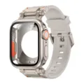 Robustes TPU-Armband und PC-Schutzhülle kompatibel mit Apple Watch Ultra Serie. - Titan Sternenlicht