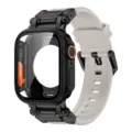 Schützende PC-Hülle und TPU-Armband kompatibel mit Apple Watch Ultra Stil Sport. - Schwarzes Sternenlicht