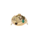 Goldene Metallic Acryl Abendtasche mit Kette, exklusives Nischen-Design für elegante Party. - Ohne Griff / Gold