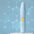 Pet paw hair trimmer narrow head battery operated blue grooming clipper for dogs and cats - Battery Narrow Head / Bondi Blue