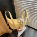 Bolso dumpling estilo dulce francés mujer verano bolso cruzado estrella colgante vista principal - Amarillo