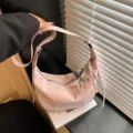 Rosa Dumpling Umhängetasche mit Sternanhänger süßer Stil Damen Handtasche Sommer Neuheit - Mit Anhänger / Rosa