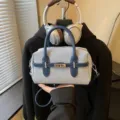 Modische Jeans Kontrastfarbe Handtasche Damen Sommer vielseitige Umhaengetasche Kissen - Ohne Anhänger / Blau