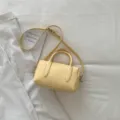 Gelbe Litschi-Maserung Bowlingtasche für Damen stylische Kissentasche Umhängetasche - Standardausführung / Gelb