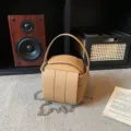 Schicke Nische Design Damen Umhängetasche, trendige PU Leder Ketten Handtasche für Sommer. - Khaki