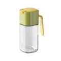 Bottiglia distributore olio in vetro 500ml coperchio automatico cucina utensile utile. - 500ml / Verde