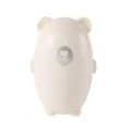 Rouleau anti-peluche portable mignon ours pour vêtements dépoussiéreur brosse à poils animaux - Blanc