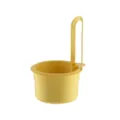 Kitchen sink hanging drain basket with press button design, yellow plastic organizer rack. - Yellow Sink Hanging Basket