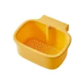 Kitchen sink hanging basket adjustable faucet storage rack drain organizer yellow holder - Yellow